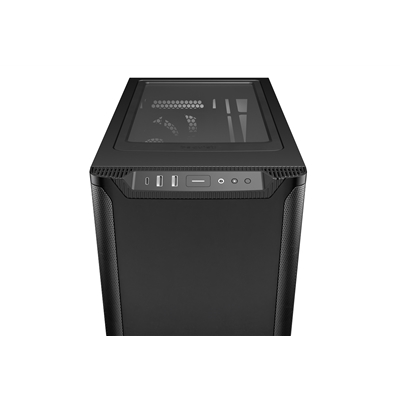 be quiet! Pure Base 501 ATX Mid Tower PC Case – Sleek Black Design, High-Airflow with 2 x Pure Wings 3 140mm Fans, USB-C Front Port, Water-Cooling Ready, Tool-Free Installation, Noise-Optimized image 6