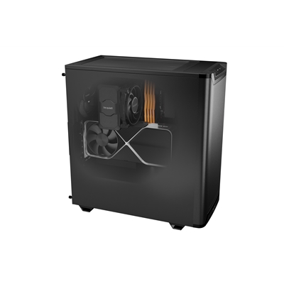 be quiet! Pure Base 501 Airflow Black ATX Mid Tower Case with USB-A, USB-C, 2 x Pure Wings 2 140mm Black PWM Fans, Sleek Front Panel and Airflow Cover image 5
