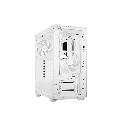 be quiet! Pure Base 501 Airflow White ATX Mid Tower Case with USB-A, USB-C, 2 x Pure Wings 2 140mm Black PWM Fans, Sleek Front Panel and Airflow Cover image 3
