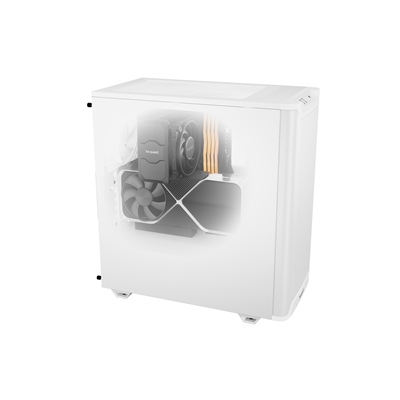 be quiet! Pure Base 501 Airflow White ATX Mid Tower Case with USB-A, USB-C, 2 x Pure Wings 2 140mm Black PWM Fans, Sleek Front Panel and Airflow Cover image 5