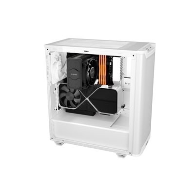 be quiet! Pure Base 501 Airflow Window White ATX Mid Tower Case with USB-A, USB-C, 2 x Pure Wings 2 140mm Black PWM Fans, Sleek Front Panel and Airflow Cover image 5