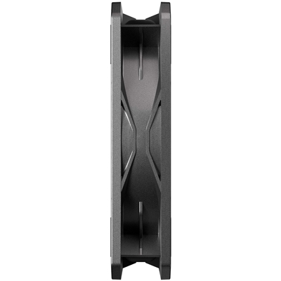 Antec P12R ARGB Reverse PWM 120mm Fan - 4-Pin, Black, High-Airflow Cooling, 9-Blade Design with Anti-Vibration Pads image 2