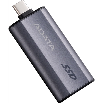 ADATA SC750 (SC750-1000G-CCBK) 1TB USB-C Portable SSD USB 3.2 Gen 2 Up to 1000 MB/s Black Titanium Compatible with Windows, iOS, Android, PlayStation, XBox & Handheld Consoles image 2