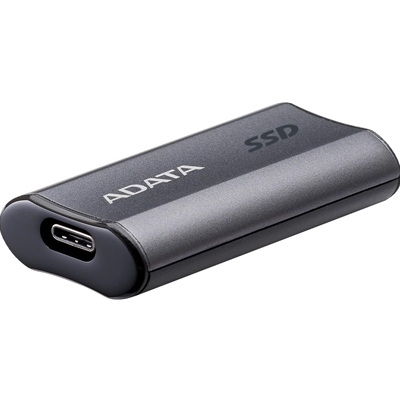 ADATA SC750 (SC750-1000G-CCBK) 1TB USB-C Portable SSD USB 3.2 Gen 2 Up to 1000 MB/s Black Titanium Compatible with Windows, iOS, Android, PlayStation, XBox & Handheld Consoles image 3