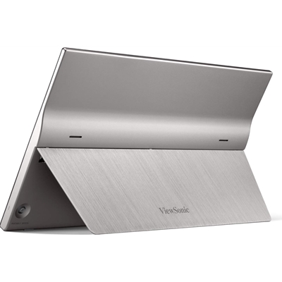 Viewsonic TD1655 16-Inch USB-C Multi-Touch, IPS Portable Monitor, 1920x1080, 60Hz, Mini HDMI, Speakers, 6.5ms, Metallic with Foldable Stand, Pivotable Display image 2