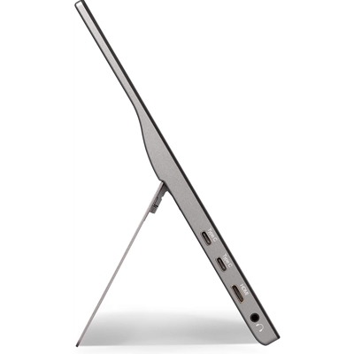 Viewsonic TD1655 16-Inch USB-C Multi-Touch, IPS Portable Monitor, 1920x1080, 60Hz, Mini HDMI, Speakers, 6.5ms, Metallic with Foldable Stand, Pivotable Display image 4