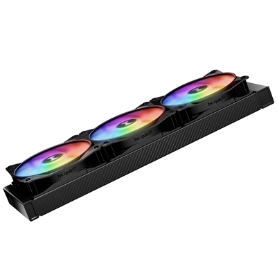 be quiet! Light Wings LX 120mm PWM High-Speed Fan, ARGB Lighting, Black, Ultra-Quiet Operation, High Airflow, Rifle Bearing, Daisy-Chaining Support, 3-Pack image 3