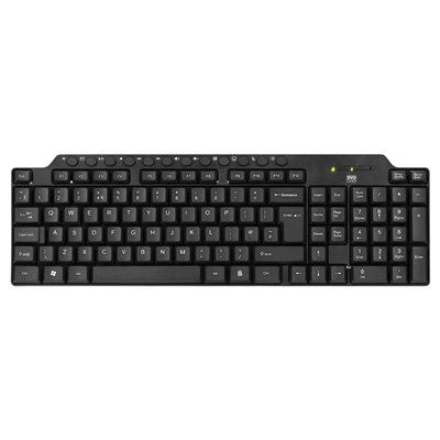 Evo Labs CM-501UK Wired Multimedia Keyboard and Mouse Combo Set, USB Plug and Play, Full Size Qwerty UK Layout Keyboard with Optical Sensor Mouse, Ideal for Home or Office, Black image 3