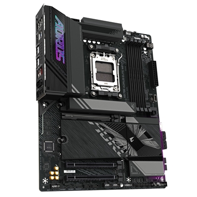 Gigabyte X870E AORUS ELITE WIFI7 AMD AM5 Socket Motherboard, ATX, 4x DDR5 Slots, 4x M.2 Sockets, Fitted I/O Shield, 2.5GbE LAN, Wi-Fi 7, 1x HDMI Port / 2x USB-C (USB4) image 3