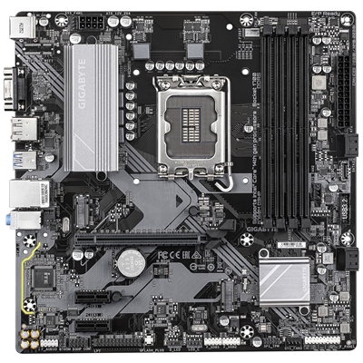 Gigabyte B760M D3HP Intel 1700 Socket Motherboard, Micro-ATX, 4x DDR5 Slots, 2x M.2 Sockets, 1x USB-C Port, GbE LAN, 1x D-Sub / 1x DisplayPort / 1x HDMI Port image 2