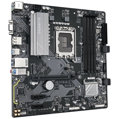 Gigabyte B760M D3HP Intel 1700 Socket Motherboard, Micro-ATX, 4x DDR5 Slots, 2x M.2 Sockets, 1x USB-C Port, GbE LAN, 1x D-Sub / 1x DisplayPort / 1x HDMI Port image 3