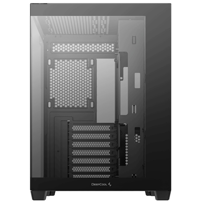 DeepCool CG530 Dual-Chamber Mid Tower Case, Tempered Glass Panels, Advanced Cooling Support, Exceptional Cable Management, Black image 5