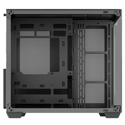 DeepCool CG530 Dual-Chamber Mid Tower Case, Tempered Glass Panels, Advanced Cooling Support, Exceptional Cable Management, Black image 6