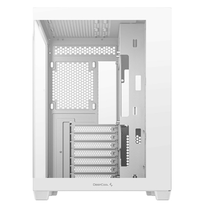 DeepCool CG530 Dual-Chamber Computer Case, Tempered Glass Panels, Advanced Cooling Support, Exceptional Cable Management, White image 5