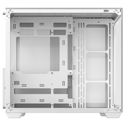 DeepCool CG530 Dual-Chamber Computer Case, Tempered Glass Panels, Advanced Cooling Support, Exceptional Cable Management, White image 6