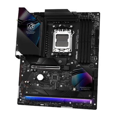 ASRock B850 Riptide WiFi PHANTOM GAMING AMD AM5 Socket Motherboard, ATX, 4x DDR5 Slots, 4x M.2 Sockets, Fitted I/O Shield, 2.5GbE LAN, Wi-Fi 7, 1x HDMI Port image 4
