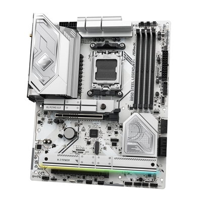 ASRock B850 Steel Legend WiFi AMD AM5 Socket Motherboard, ATX, 4x DDR5 Slots, 4x M.2 Sockets, Fitted I/O Shield, 2.5GbE LAN, Wi-Fi 7, 1x HDMI Port image 4