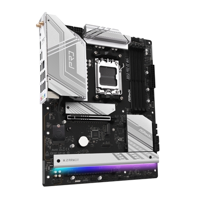 ASRock B850 Pro RS AMD AM5 Socket Motherboard, ATX, 4x DDR5 Slots, 4x M.2 Sockets, Fitted I/O Shield, 2.5GbE LAN, Wi-Fi 6E, 1x HDMI Port / 1x USB-C image 3