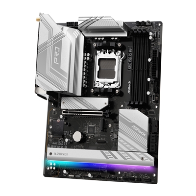 ASRock B850 Pro RS AMD AM5 Socket Motherboard, ATX, 4x DDR5 Slots, 4x M.2 Sockets, Fitted I/O Shield, 2.5GbE LAN, Wi-Fi 6E, 1x HDMI Port / 1x USB-C image 4