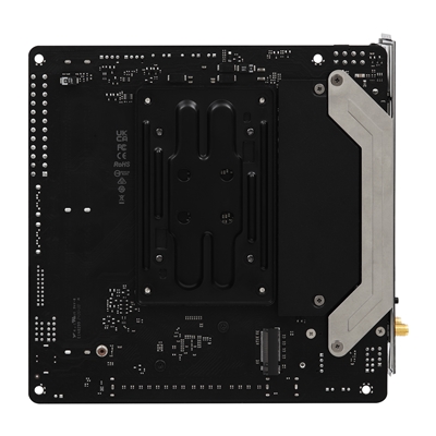 ASRock B850I Lightning WiFi PHANTOM GAMING AMD AM5 Socket Motherboard, Mini-ITX, 2x DDR5 Slots, 2x M.2 Sockets, Fitted I/O Shield, 2.5GbE LAN, Wi-Fi 6E, 1x HDMI Port / 1x USB-C image 2