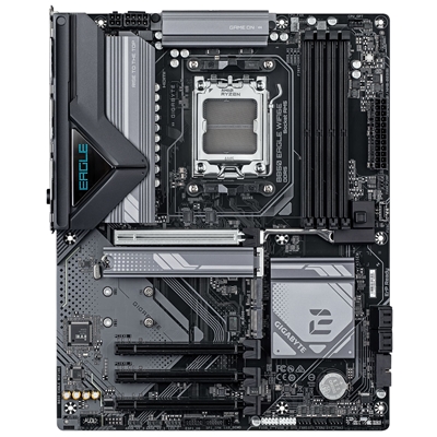 Gigabyte B850 EAGLE WIFI6E AMD AM5 Socket Motherboard, ATX, 4x DDR5 Slots, 3x M.2 Sockets, Fitted I/O Shield, GbE LAN, Wi-Fi 6E, 1x DisplayPort / 1x HDMI Port image 2