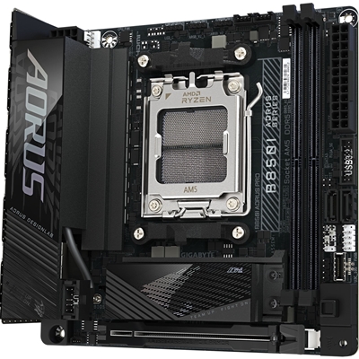 Gigabyte B850I AORUS PRO AMD AM5 Socket Motherboard, Mini-ITX, 2x DDR5 Slots, 2x M.2 Sockets,  Fitted I/O Shield, 2.5GbE LAN, Wi-Fi 7, 1x HDMI Port image 4