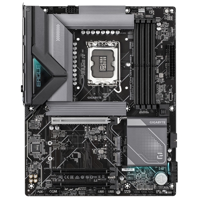 Gigabyte B860 EAGLE WIFI6E Intel 1851 Socket Motherboard, ATX, 4x DDR5 Slots, 3x M.2 Sockets, Fitted I/O Shield, 2.5GbE LAN, Wi-Fi 6E, 1x DisplayPort / 1x HDMI Port image 2