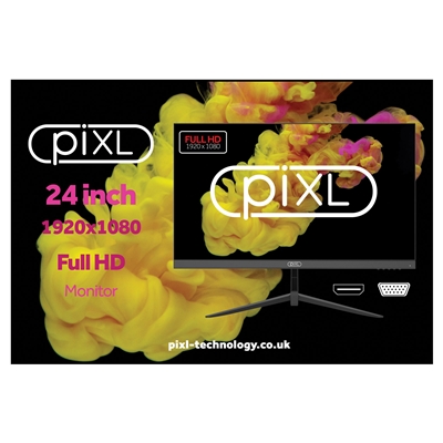 piXL PX24IVHFPD 24 Inch 100Hz Full HD Widescreen IPS Monitor with 1920 x 1080 Resolution, 5ms Response Time, 100Hz Refresh Rate, HDMI & VGA image 4