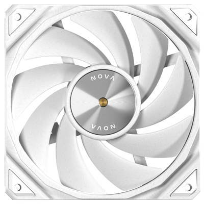 Antec NOVA 120 PWM Fan, White, High-Performance Cooling with Fluid Dynamic Bearing, Precise Three-Phase Speed Control, Industrial-Grade Metal Construction, and Dustproof Design image 3