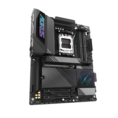 Gigabyte X870E AORUS PRO AMD AM5 Socket Motherboard, ATX, 4x DDR5 Slots, 4x M.2 Sockets, Fitted I/O Shield, 2.5GbE LAN, Wi-Fi 7, 1x HDMI Port / 2x USB-C (USB4) image 3