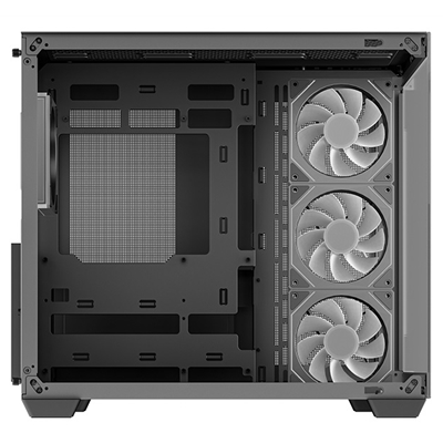 DeepCool CG530 4F Mid-Tower Case with Tempered Glass Panels, 4 Pre-Installed ARGB Fans, and Optimal Airflow Support, Black image 6