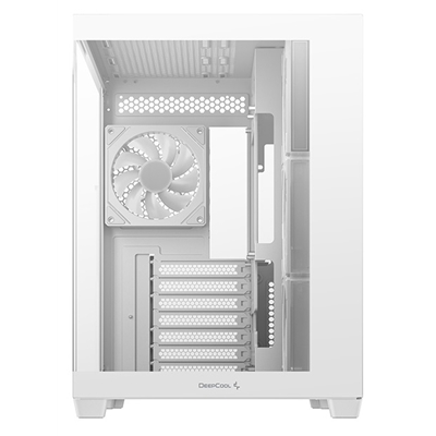DeepCool CG530 4F Mid-Tower Case with Tempered Glass Panels, 4 Pre-Installed ARGB Fans, and Optimal Airflow Support, White image 5