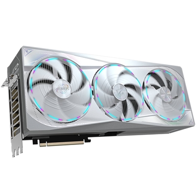 Gigabyte NVIDIA GeForce RTX 5080 AORUS MASTER ICE 16GB GDDR7 Graphics Card, 10752 CUDA Cores, 2805 MHz Core Clock, Triple Fan, White, RGB, 3x DisplayPorts / 1x HDMI Port image 3