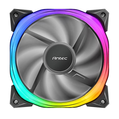 Antec Fusion 120mm ARGB, Black, Upto 2000RPM, 57.93CFM Airflow, 31.24dB Max, 4-pin PWM 3-pin LED image 3