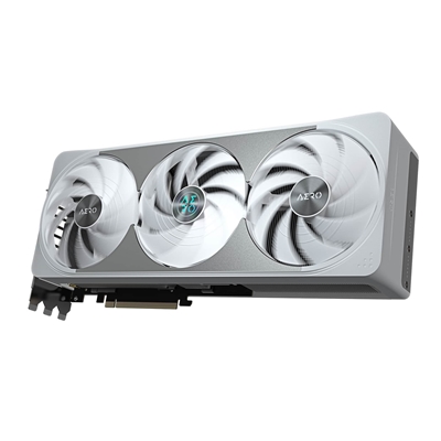 Gigabyte NVIDIA GeForce RTX 5070 Ti AERO OC 16GB GDDR7 Graphics Card, 8960 CUDA Cores, 2588 MHz Core Clock, Triple Fan, White, RGB, 3x DisplayPorts / 1x HDMI Port image 5