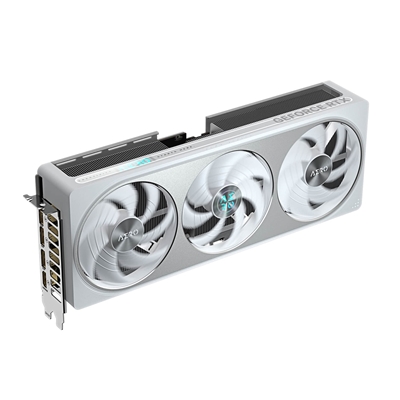 Gigabyte NVIDIA GeForce RTX 5070 AERO OC 12GB GDDR7 Graphics Card, 6144 CUDA Cores, 2625 MHz Core Clock, Triple Fan, White, RGB, 3x DisplayPorts / 1x HDMI Port image 2
