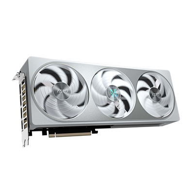 Gigabyte NVIDIA GeForce RTX 5070 AERO OC 12GB GDDR7 Graphics Card, 6144 CUDA Cores, 2625 MHz Core Clock, Triple Fan, White, RGB, 3x DisplayPorts / 1x HDMI Port image 3