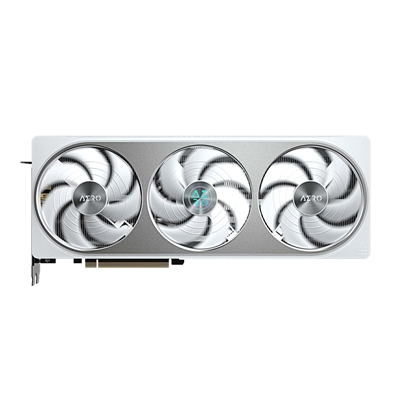 Gigabyte NVIDIA GeForce RTX 5070 AERO OC 12GB GDDR7 Graphics Card, 6144 CUDA Cores, 2625 MHz Core Clock, Triple Fan, White, RGB, 3x DisplayPorts / 1x HDMI Port image 4