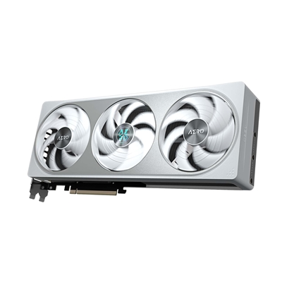 Gigabyte NVIDIA GeForce RTX 5070 AERO OC 12GB GDDR7 Graphics Card, 6144 CUDA Cores, 2625 MHz Core Clock, Triple Fan, White, RGB, 3x DisplayPorts / 1x HDMI Port image 6