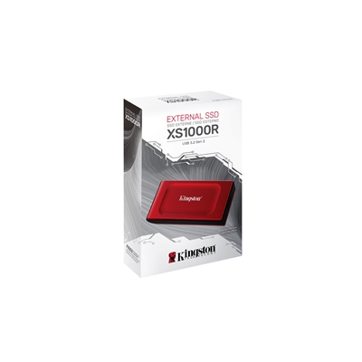 Kingston XS1000 Red (SXS1000R/2000G) 2TB Portable External SSD, Read 1050MB/s, Write 1000MB/s, USB 3.2 Gen 2, 5 Year Warranty image 5