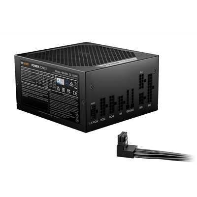 be quiet! Power Zone 2 1000W PSU - 80 PLUS Platinum, Semi-Passive Cooling, Pure Wings 3 Fan, PCIe 5.1/ATX 3.1 Compatibility, 10-Year Warranty image 2