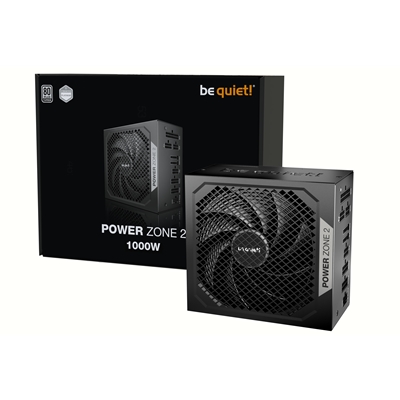 be quiet! Power Zone 2 1000W PSU - 80 PLUS Platinum, Semi-Passive Cooling, Pure Wings 3 Fan, PCIe 5.1/ATX 3.1 Compatibility, 10-Year Warranty image 4