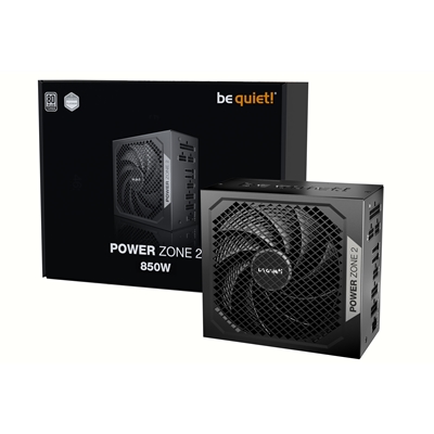 be quiet! Power Zone 2 850W PSU - 80 PLUS Platinum, Semi-Passive Cooling, Pure Wings 3 Fan, PCIe 5.1/ATX 3.1 Compatibility, 10-Year Warranty image 4