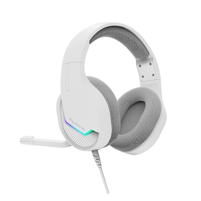 Marvo Scorpion H8618 Tactic 40 USB 2.0 Wired Gaming RGB Headset (White) image 4