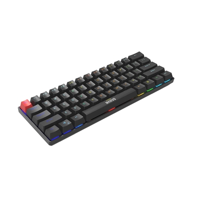 Marvo Scorpion KG933G Saber 61 Wired Mechanical RGB 60% UK Layout Gaming Keyboard (Black) image 3