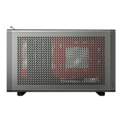 Antec Performance 1M Aventurine Mini-ITX Gaming Case with Aluminum Finish, PCIe 4.0 Riser Cable, USB 3.2 Gen2 Type-C, Tool-Free Side Panels, Solid Side Panel, SFX-L & SFX PSU Support image 2