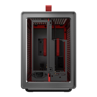 Antec Performance 1M Aventurine Mini-ITX Gaming Case with Aluminum Finish, PCIe 4.0 Riser Cable, USB 3.2 Gen2 Type-C, Tool-Free Side Panels, Solid Side Panel, SFX-L & SFX PSU Support image 4
