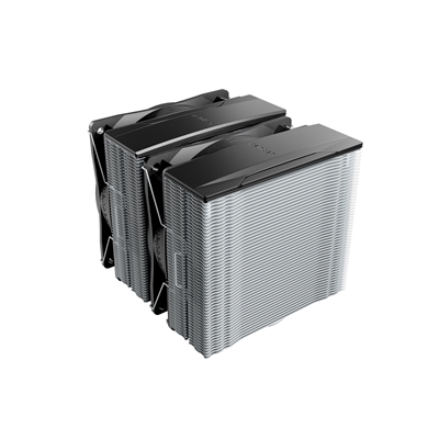 be quiet! Pure Rock Pro 3 CPU Cooler, Universal Socket, 2 x Pure Wings Fans, 2000RPM, only 34.8dB(A) at maximum fan speed, 250W TDP, 3-year manufacturer's warranty image 3