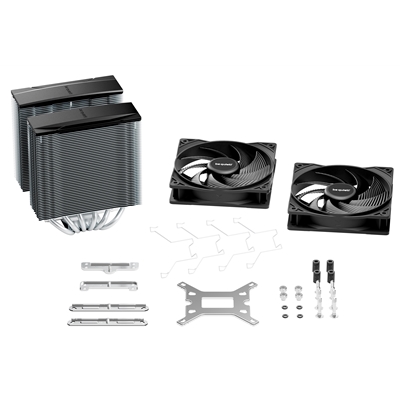 be quiet! Pure Rock Pro 3 CPU Cooler, Universal Socket, 2 x Pure Wings Fans, 2000RPM, only 34.8dB(A) at maximum fan speed, 250W TDP, 3-year manufacturer's warranty image 6