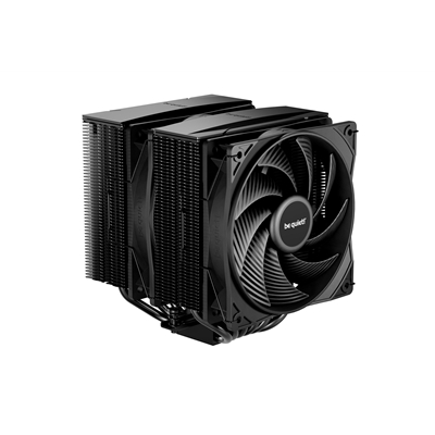 be quiet! Pure Rock Pro 3 CPU Cooler, Black, Universal Socket, 2 x Pure Wings Fans, 2000RPM, only 34.8dB(A) at maximum fan speed, 250W TDP, 3-year manufacturer's warranty image 2